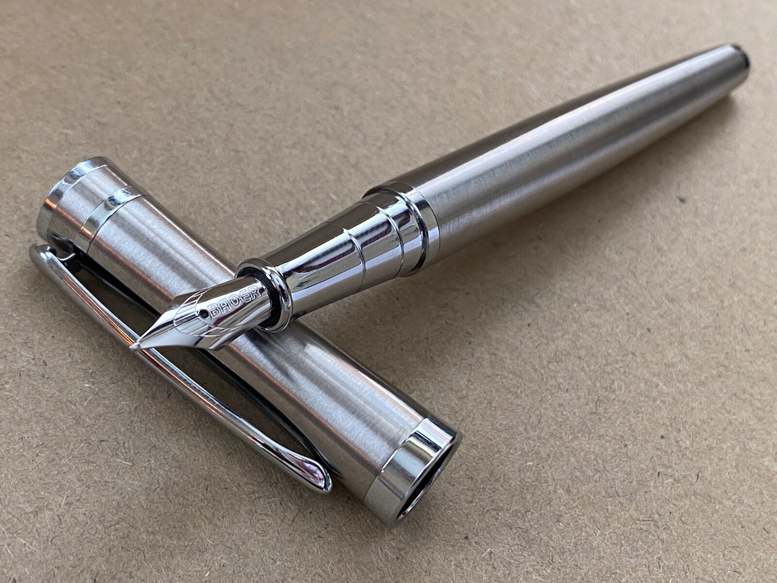 Jinhao Baoer 801 Luxury Executive Stainless Steel Fountain Pen