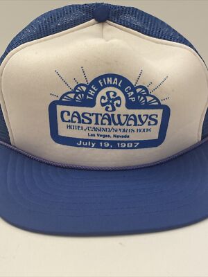 セール❗️リリパット273☆CASTAWAY Vintage Castaway's The Final Cap Hotel/Casino Trucker Snap Back