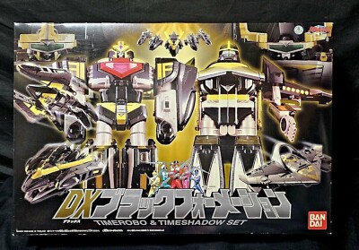 Bandai Timeranger DX TimeRobo & TimeShadow Black Formation Chogokin Un used