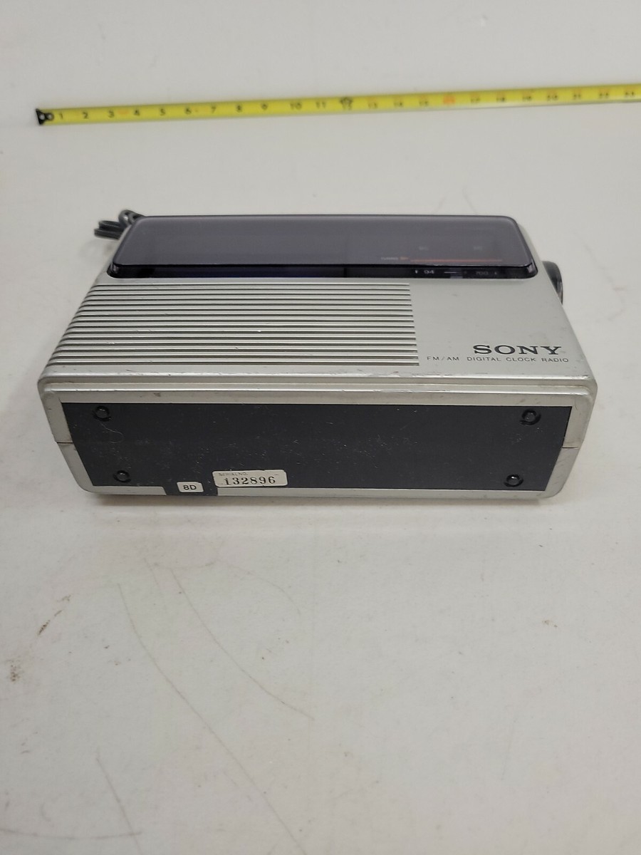 Rare Vintage1975 Sony FM/AM Digital Clock Radio ICF-C805W | eBay