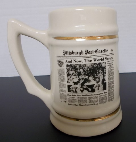 1979 National League Champions Pittsburgh Pirates Post Gazette Stein/Mug (VG) - Picture 13 of 14