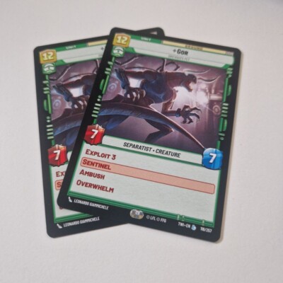 Star Wars Unlimited TWI - GOR Grievous Pet - Legendäre Karte 118/257 x 2