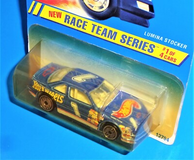 1995 Hot Wheels Lumina Stocker RARE 7 Spoke Dark Blue Race