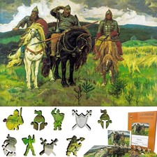 Wooden Jigsaw Puzzle for Adults by FoxSmartBox - 422 Pieces - Heroes