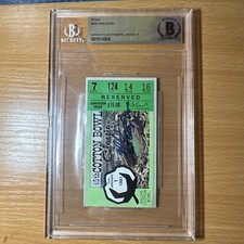 Mike Singletary Cotton Bowl Ticket Signed  Last College Game. Rare.💎 HOF Bears