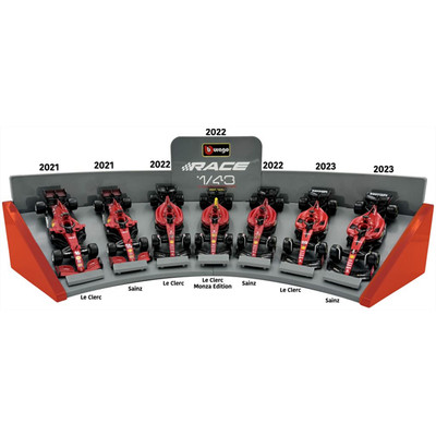 Bburago Maßstab 1:43 Ferrari 7 Car Set 2021 SF21/2022 F1-75 /2023 SF-23