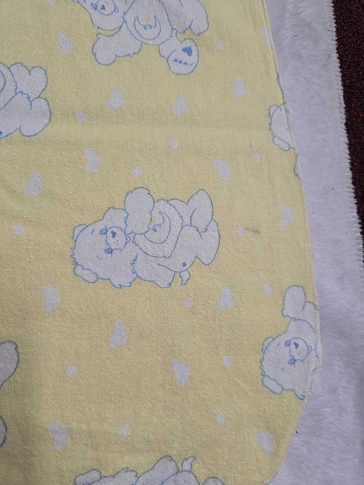 Винтажное хлопковое фланелевое детское одеяло Care Bear  - Изображение 2 из 4