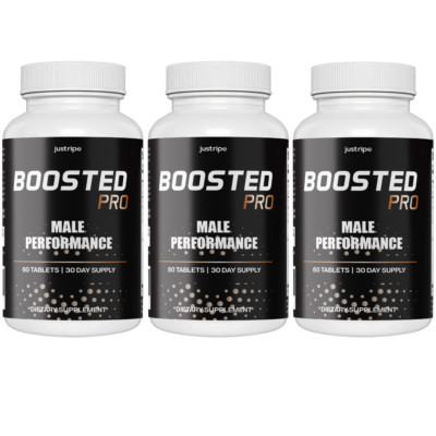 Boosted Pro Male Performance Supplement, Endurance for Men - 3 Bottles ...