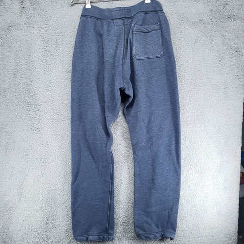 Abercrombie & Fitch Sweat Pants Mens S Stretch Blue Drawstring 92 Yellow Logo - Picture 14 of 18