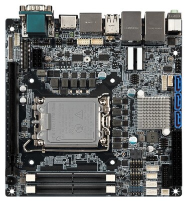 Intel 14th Gen DP HDMI H610E M.2 NVMe 2.5G PCIe x16 LGA1700 Mini ITX Motherboard