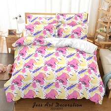 3D Pattern Ellipse Line Dot Quilt Cover Set Duvet Cover Bedding Pillowcases 21