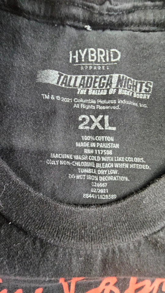 Camisa híbrida para hombre Talladega Nights The Ballad Of Ricky Bobby talla 2XL Foto 4 de 4