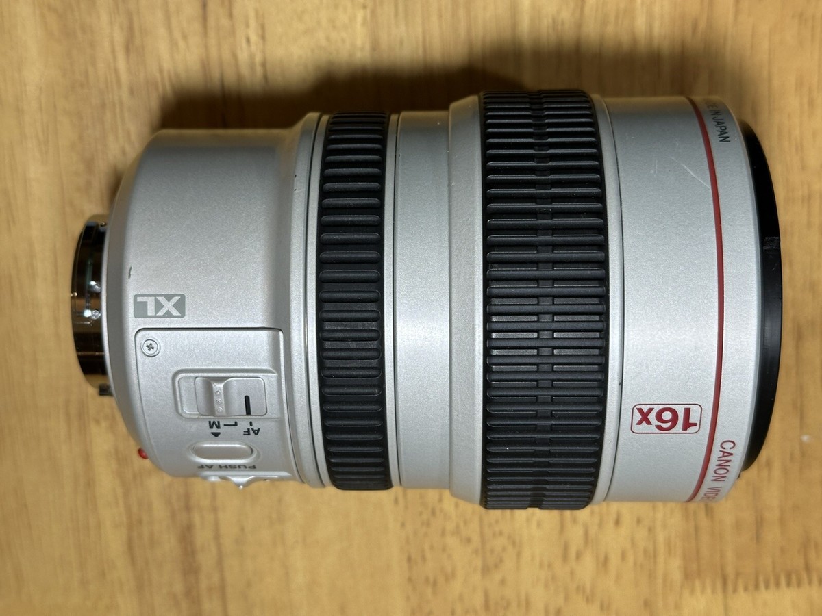 CANON VIDEO LENS 16x ZOOM XL 5.5-88mm IS 1:1.6-2.6 OPTICAL IMAGE