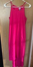 Old Navy Bright Pink Sleeveless Dress- Small Summer Wedding Beach Vacation