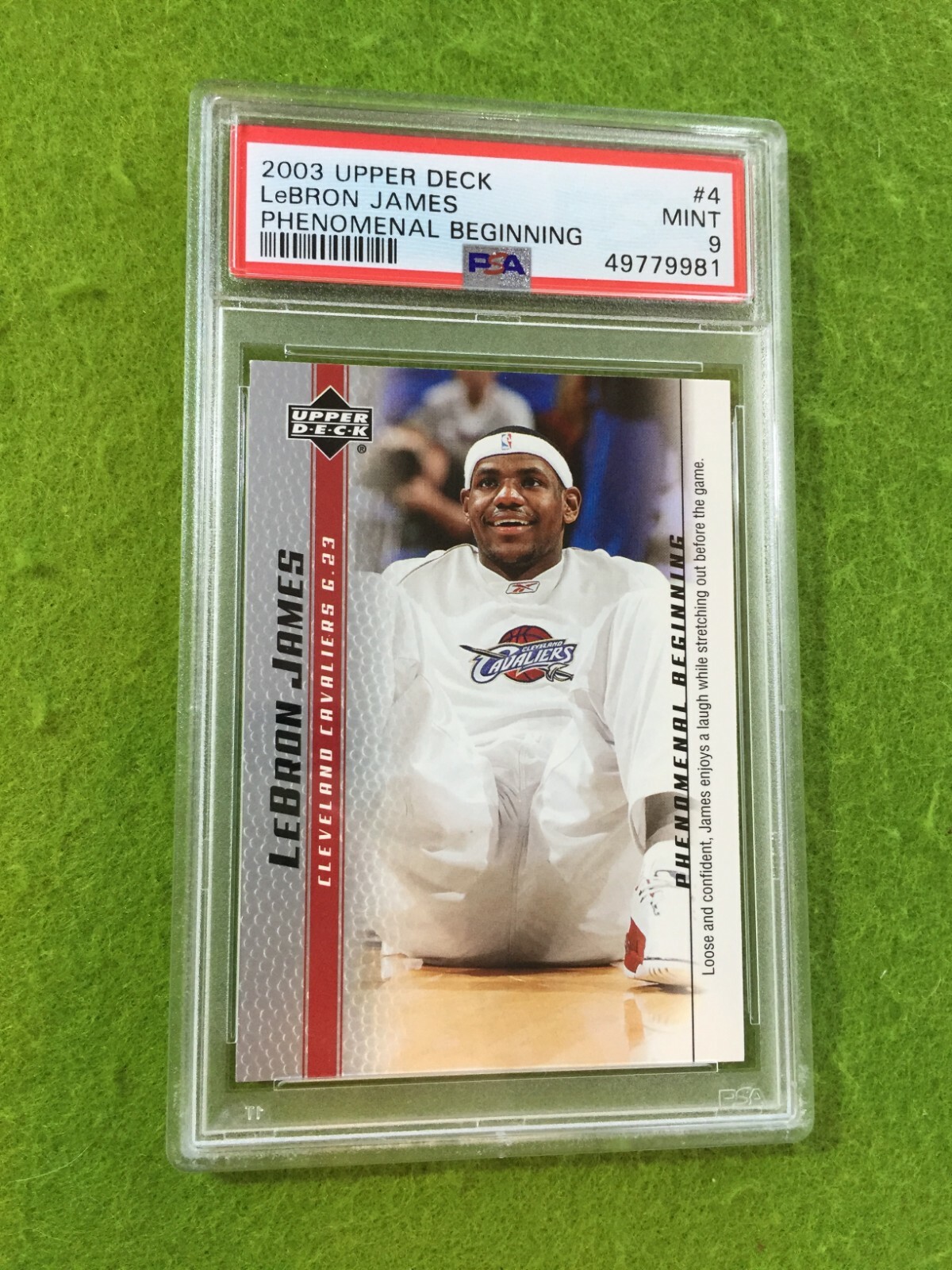 LEBRON JAMES PSA 9 ROOKIE CARD CAVALIERS 2003-04 Upper Deck BOX SET Lakers view 7