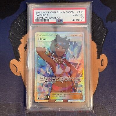 💎PSA 10 GEM MINT 2017 Pokemon Crimson Invasion OLIVIA #111 💎PSA 10 GEM MINT 2017 Pokemon Crimson Invasion OLIVIA #111