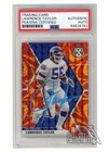 Lawrence Taylor 2020 Mosaic Reactive Orange Auto Card #154 PSA/DNA (Light Blue)