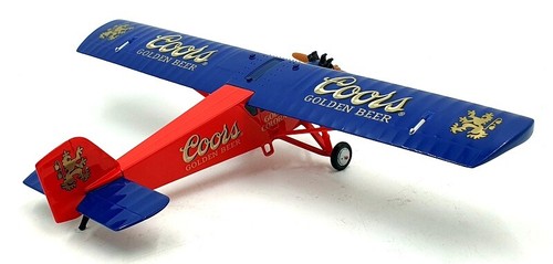 Ertl Approx 33cm Wingspan 27237 - 1929 Curtiss Robin Airplane - Coors - Picture 2 of 5