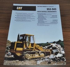 Caterpillar 953 943 Waste Disposal Track-Type Loader Brochure Prospekt