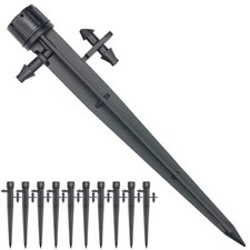 50 Pcs Drip Irrigation Emitters Adjustable Flow 0-18 GPH Irrigation Drippers ...