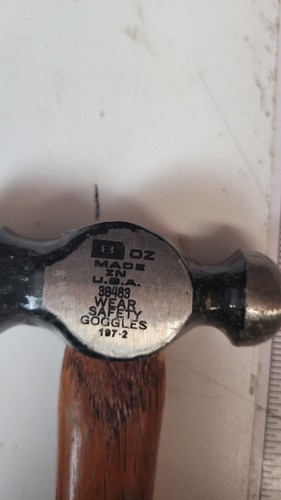 Vintage Craftsman Ball Peen Hammer #38483 USA 8 Oz - M Series Fast shipping - Picture 3 of 5