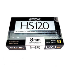 TDK HS120 Metal Particle 8mm Video Tape NEW