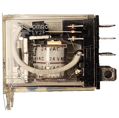 1pc Omron Ly2f-Ac24 Relay, 8Pin, Dpdt, 10A, 24Vac - Picture 1 of 3