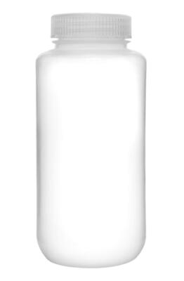 Reagent Bottle 1000ml - Wide Mouth with Screw Cap - Polypropylene - Transluce...