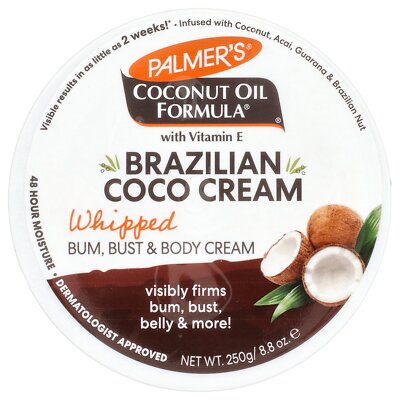 Coconut Oil Formula  with Vitamin E, Brazilian Coco Cream, Whipped, 8.8 oz (250