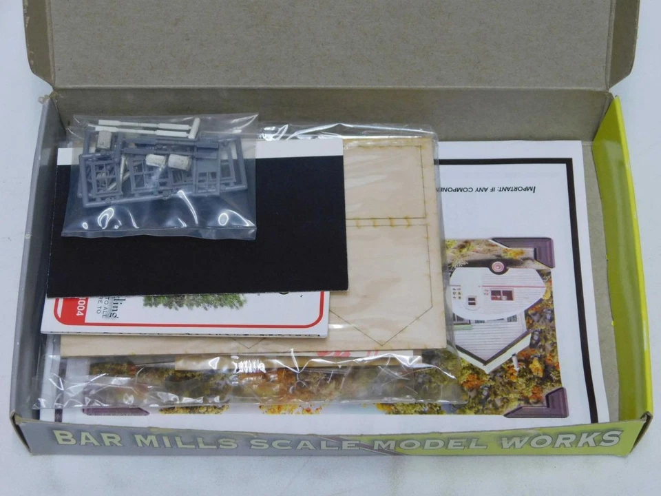 HO Bar Mills Collards Creek Motor Park Oficina y Cabina Modelo Tren Kit de Construcción Foto 2 de 2