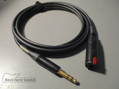Mogami W2549 Black | Gold Neutrik TRS to Female TRS Headphone Extension Cable