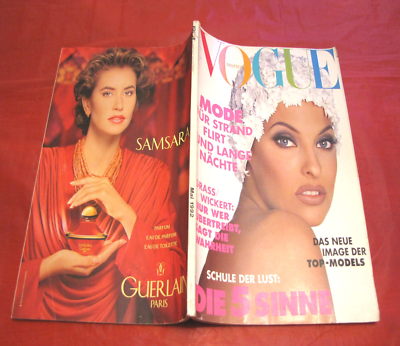 Rivista Vogue Deutsch may 1992 5 Gianni Versace African Queen Evangelista Linda