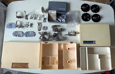 Misc. Singer Accessory Lot - Cams, Attachments, Boxes