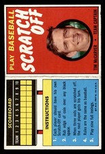 1971 Topps Scratch-Offs Baseball #13 Tim McCarver VG/EX