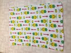 Hawaiian Pineapple Plush Blanket. 37” X 27”