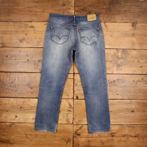 Vintage Levis 504 Y2K Jeans 33 x 30 Stonewash Straight Blue Red Tab Denim - Picture 2 of 10