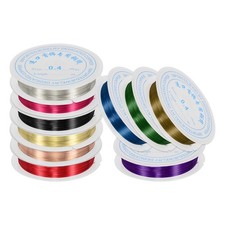 Copper Jewelry Wire, Beading Craft Wire 10 Rolls 10 Colors 26 Gauge 295 ft