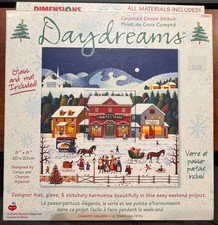 Charles Wysocki Daydreams Christmas Village Counted Cross Stitch Kit 72863