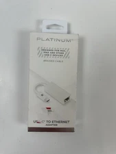 Platinum usb c to ethernet adapter Braided Cable NICE For Mac iPad Other USB C