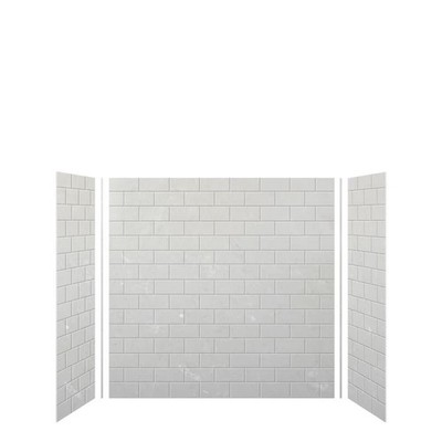 Transolid SWK603660 SaraMar 60'' W x 36'' D x 60'' H Three Panel - Lunar