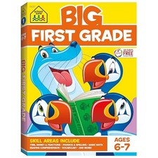 School Zone Big First Grade Workbook: 320 Pages, 1st Grade, Reading Comprehensio