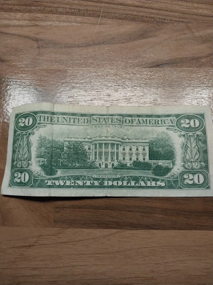 1963 Series A $20 Dollar Bill Banknote - Image 2 of 2