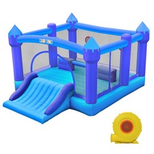 Commercial Bounce House 15.3ft x 12ft Inflatable Castle Jump with Blower Slide