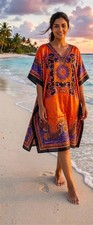 Women’s Kaftan Caftan long African Boho Dress Cover-up Caftan Gown Maxi