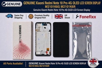 Original Xiaomi Redmi Note 10 Pro 4G OLED LCD BILDSCHIRM DISPLAY M2101K6G M2101K6R