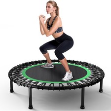 40" Rebounder Trampoline for Adults with Bungee Cords Portable Fitness Exerci...