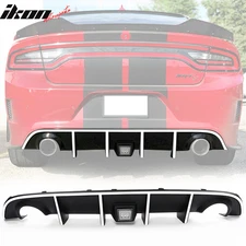 Fits 15-23 Charger SRT Rear Diffuser with Clear LED Lamp & White Reflective Tape