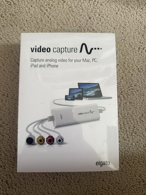 Elgato Video Capture USB Analog Video Digitise Capture Device VCR Mac PC iPad