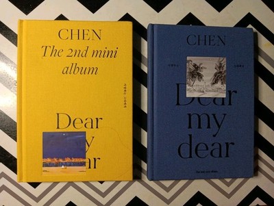 Lot Of 2 CHEN EXO 2 Versions Dear my dear Book & CD ONLY