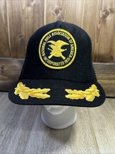 VTG NRA National Rifle Association American Hat cap black patch mesh snapback